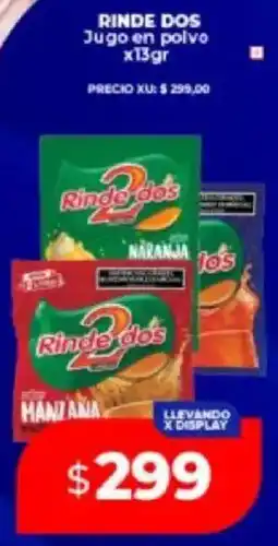 Supermayorista Vital Rinde dos jugo en polvo oferta