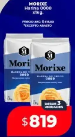 Supermayorista Vital Morixe harina 0000 oferta