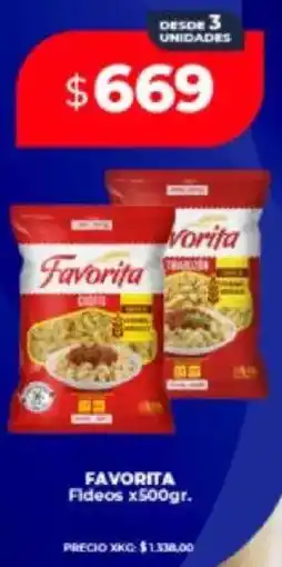Supermayorista Vital Favorita fideos oferta