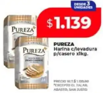 Supermayorista Vital Pureza harina c/levadura p/casero oferta