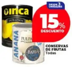 Supermayorista Vital Conservas de frutas todas oferta