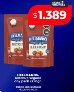 Supermayorista Vital HELLMANN'S Ketchup vegano doy pack oferta