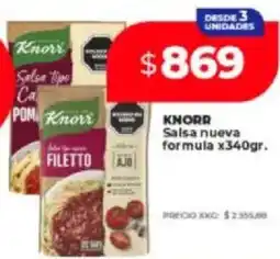 Supermayorista Vital Knorr salsa nueva formula oferta