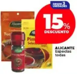 Supermayorista Vital Alicante especias todas oferta