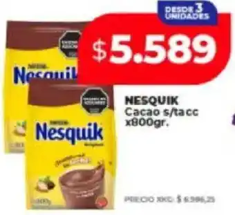 Supermayorista Vital Nesquik cacao s/tacc oferta