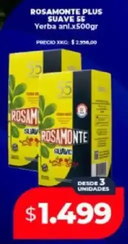 Supermayorista Vital Rosamonte plus suave 55 yerba anl. oferta