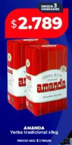 Supermayorista Vital Amanda yerba tradicional oferta