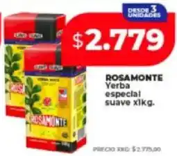 Supermayorista Vital Rosamonte yerba especial suave oferta