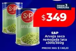 Supermayorista Vital S&P arveja seca remojada lata oferta