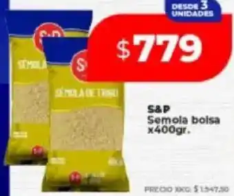 Supermayorista Vital S&P semola bolsa oferta