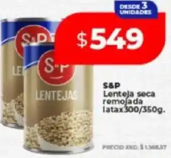 Supermayorista Vital S&P lenteja seca remojada lata oferta