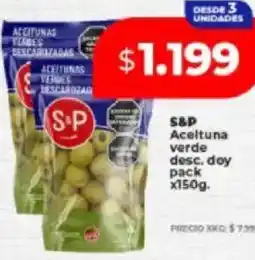 Supermayorista Vital S&P aceltuna verde desc. doy pack oferta