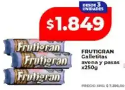 Supermayorista Vital Frutigran galletitas avena y pasas oferta