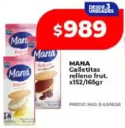 Supermayorista Vital Maná galletitas relleno frut. oferta