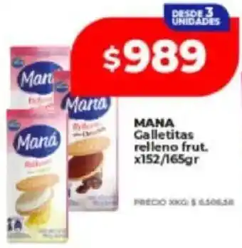 Supermayorista Vital Maná galletitas relleno frut. oferta