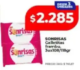 Supermayorista Vital Sonrisas galletitas frambu oferta