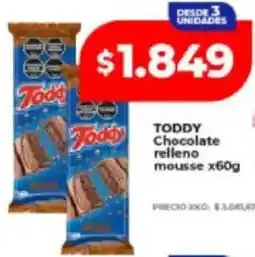 Supermayorista Vital Toddy chocolate relleno mousse oferta