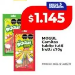 Supermayorista Vital Mogul gomitas tubito tutti frutti oferta