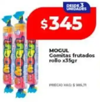 Supermayorista Vital Mogul gomitas frutados rollo oferta