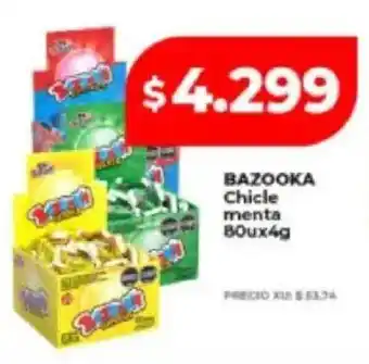 Supermayorista Vital Bazooka chicle menta oferta