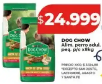 Supermayorista Vital Purina dog chow alim. perro adul. peq. p/c oferta