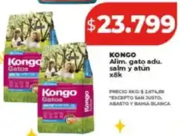 Supermayorista Vital Kongo alim, gato adu. salm y atún oferta