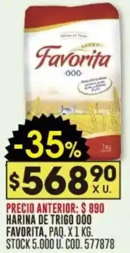 Coto Favorita harina de trigo 000 oferta
