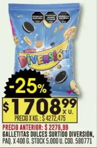 Coto Galletitas dulces surtido diversión oferta