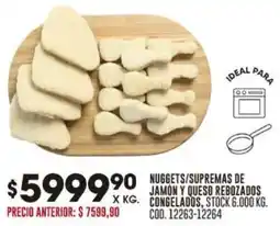 Coto Nuggets/supremas de jamón y queso rebozados congelados oferta