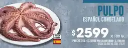 Coto Pulpo español congelado oferta