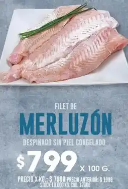 Coto Filet de merluzón despinado sin piel congelado oferta