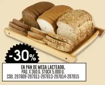 Coto En pan de mesa lacteado oferta