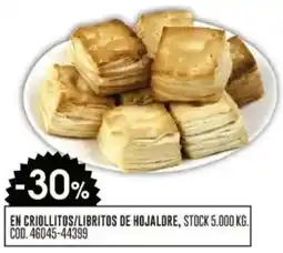 Coto En criollitos/libritos de hojaldre oferta