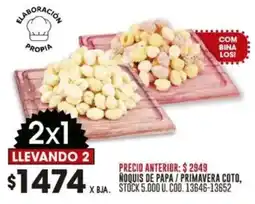 Coto Noquis de papa/primavera coto oferta