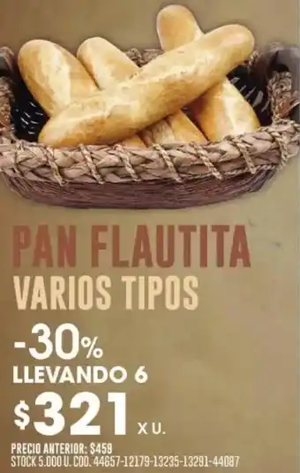 Coto Pan flautita varios tipos oferta