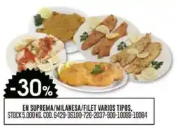 Coto En suprema/milanesa/filet varios tipos oferta