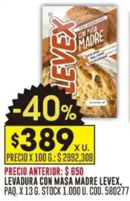 Coto Levadura con maša madre levex oferta
