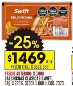 Coto Swift salchichas clásicas oferta