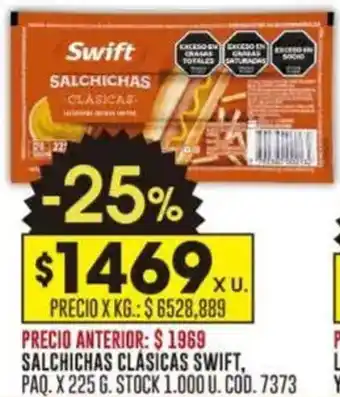 Coto Swift salchichas clásicas oferta