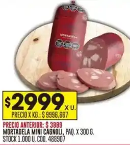 Coto Mortadela mini cagnoli oferta