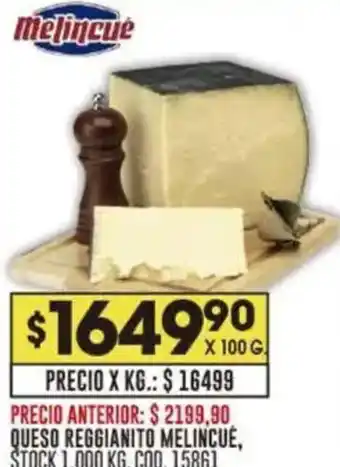 Coto Melincué queso reggianito oferta