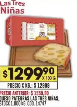 Coto Las tres niñas queso pategras oferta