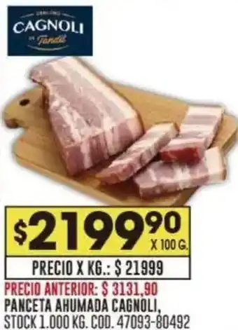 Coto Cagnoli panceta ahumada oferta