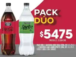 Coto 1 gaseosa coca cola zero oferta