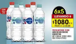 Coto Benedictino agua sin gas/con gas oferta