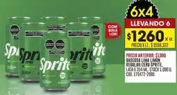 Coto Sprite gaseosa lima limon regular/zero oferta