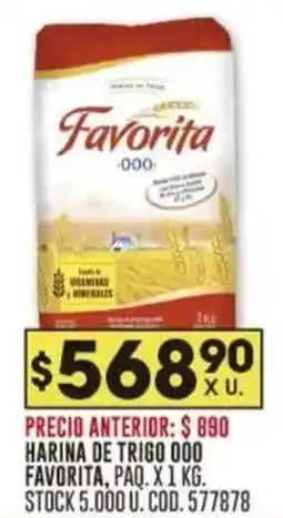 Coto Favorita harina de trigo 000 oferta