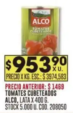 Coto Alco tomates cubeteados oferta