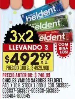 Coto Beldent chicles oferta