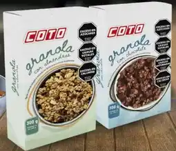 Coto Coto granola con almendras/con chocolate oferta